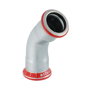 Mapress C-staal, bocht 45gr 2x pers