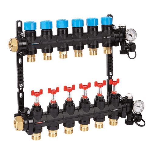 Henco composiet verdeler + debietmeter