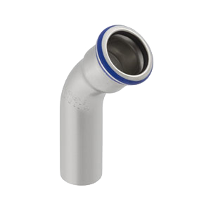 Mapress RVS 316, bocht 45gr 1x insteek