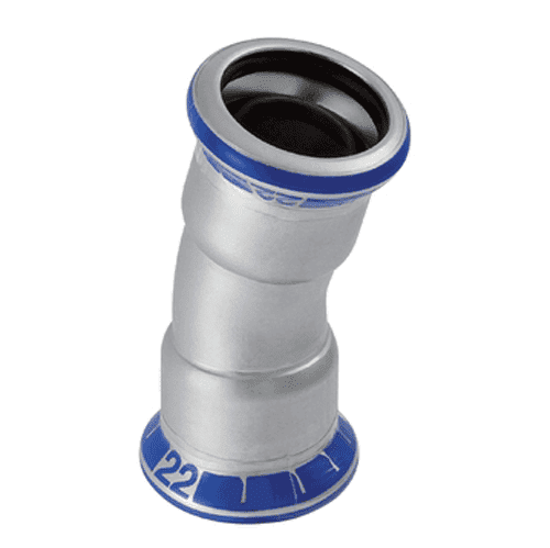 Mapress RVS 316, bocht 15gr