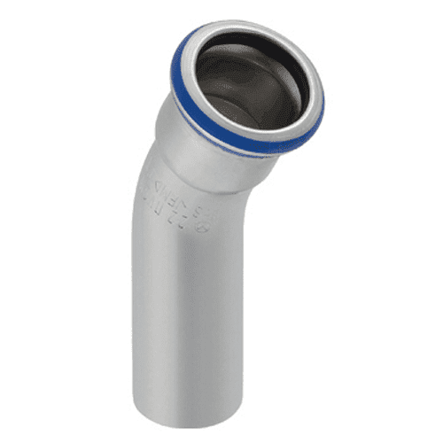 Mapress RVS 316, bocht 30gr 1x insteek