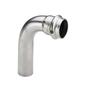 Viega Sanpress Inox RVS bocht 90gr met SC-Contur, pers x insteek