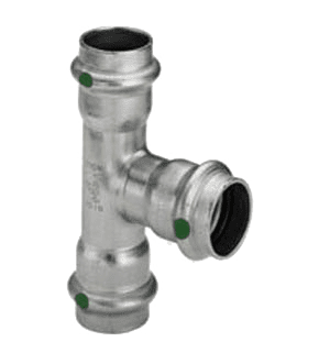 Viega Sanpress Inox RVS, T-stuk