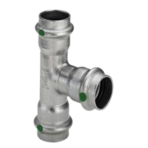 Viega Sanpress Inox RVS verloop T-stuk 90gr met SC-Contur, 3x pers