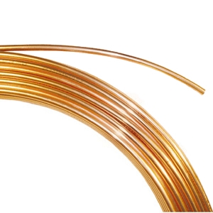 Annealed copper pipe, soft, roll