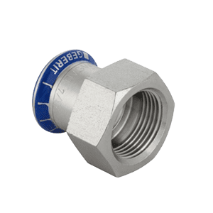 Mapress RVS 316, FKM blauw, schroefbus bi.dr.