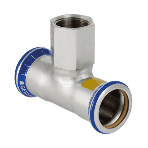 Mapress RVS 316 gas, verloop T-stuk bi.dr.