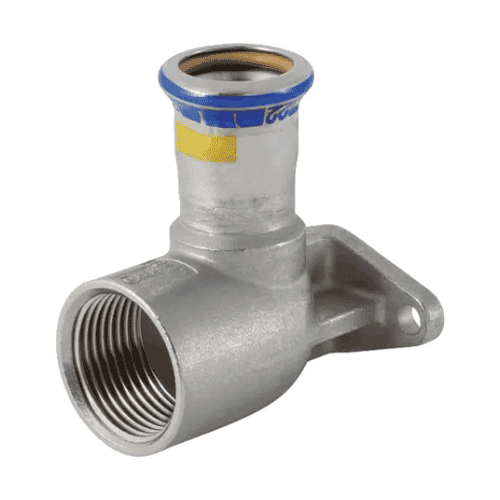 Mapress RVS 316 gas, muurplaat verdiept