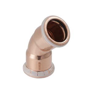 Mapress koper, bocht 45gr 2x pers