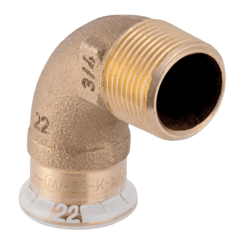 Mapress koper, haaks puntstuk 90gr