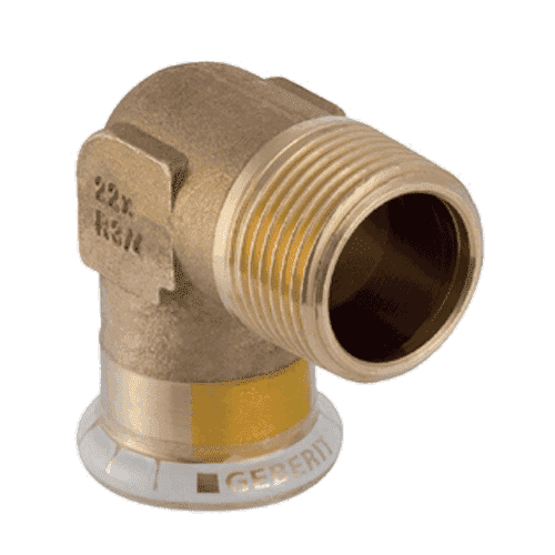 Mapress koper gas, overgangsbocht 90gr