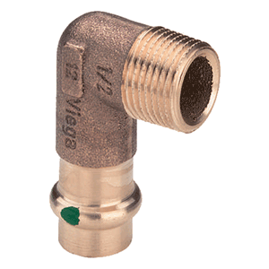 Elbow 90° press x male thread
