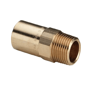 Threaded adaptor, push-fit x male thread