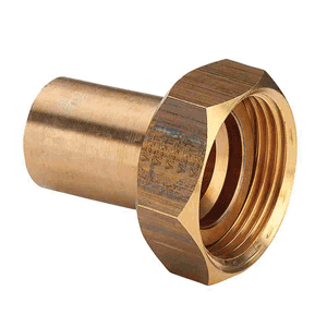 2-part coupling bronze, sealing surface, spigot x f.thr.