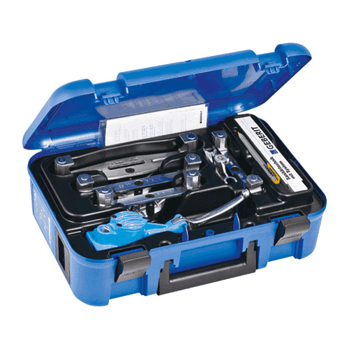 Geberit Mepla hydraulic bending tool in case, 16-32 mm