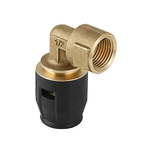 Geberit PushFit bocht 90 gr. met binnendraad