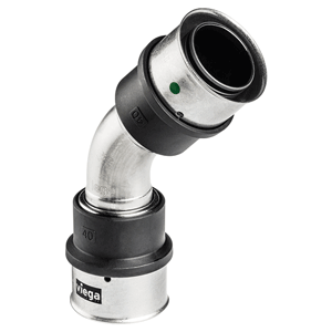 Viega Smartpress RVS bocht 45gr met SC-Contur