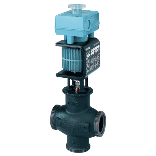 Siemens meng- en 2-wegafsluiter met buitendraad, type MXG461
