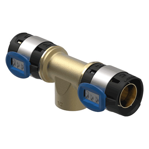 Geberit FlowFit verloop T-stuk met binnendraad