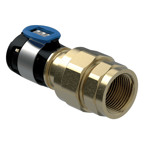 Geberit FlowFit 3-delige overgangskoppeling, binnendraad