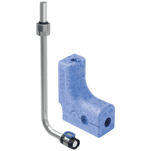 Geberit FlowFit radiatoraansluiting 90gr, met EPP isolatiebox