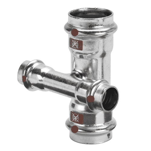Viega Temponox kruisstuk, 4x pers
