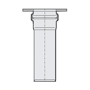 Stainless steel connector pipe, flange with standard socket