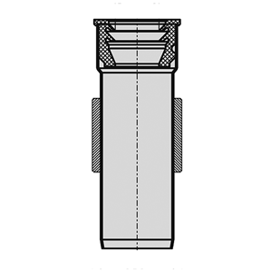 Stainless steel basin sleeve with spigot