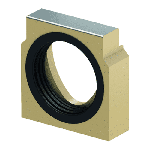 ACO Multiline V100 Sealin eindplaat met lamellen dichtingsring