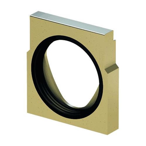 ACO Multiline V200S Sealin eindplaat met lamellen dichtingsring