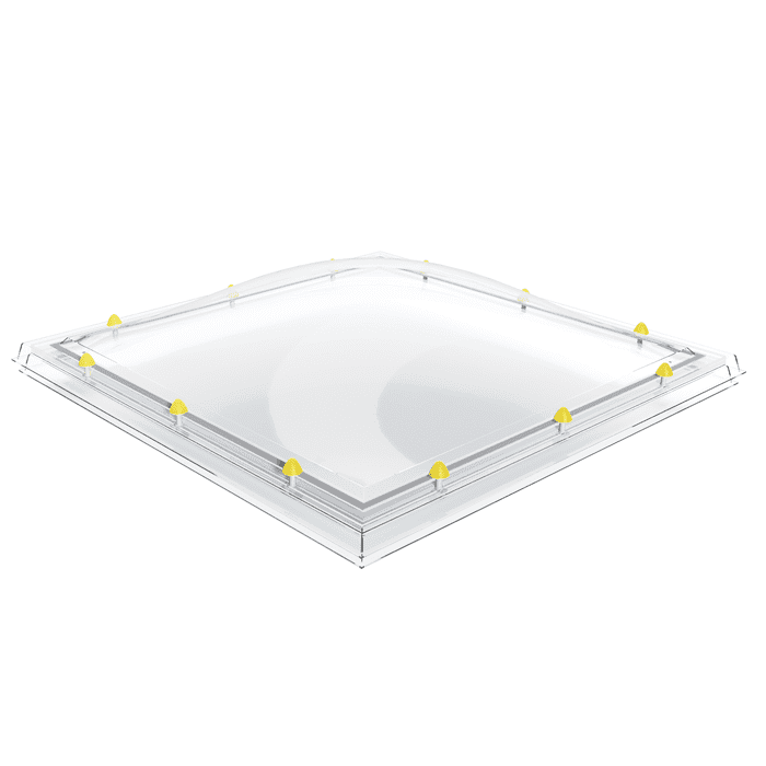 Skylux lichtkoepel acrylaat bolvormig glashelder dubbelwandig