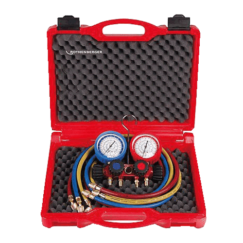Rothenberger R410A-R32 4-weg manifold set
