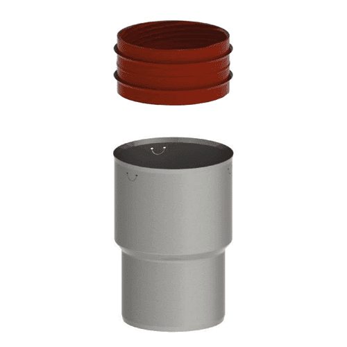 Metalflex koppelstuk RVS