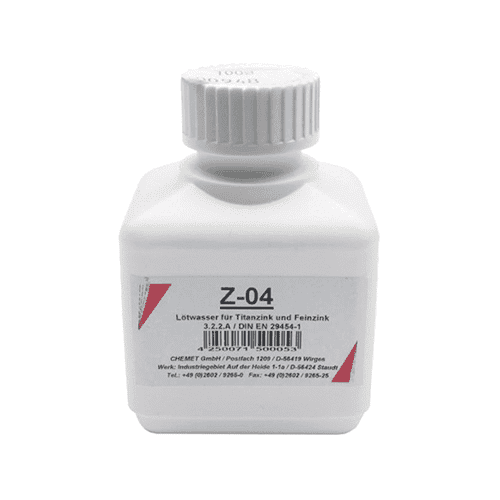 Z-04 soldering fluid for zinc
