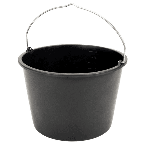 610522 Bouwemmer Gripline 20ltr zwart