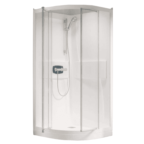 Kinedo Kineprime Glass douchecabine, halfrond