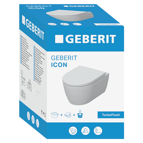 Geberit iCon wandcloset pack, TurboFlush