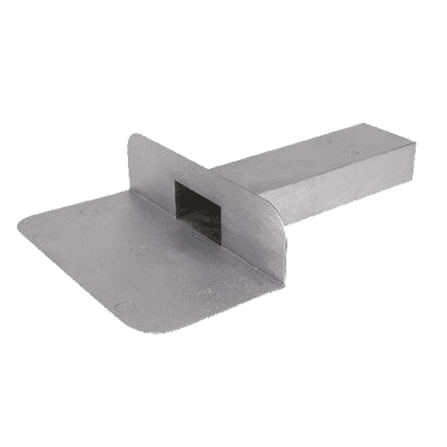 Kiezelbak plakplaat, lood haaks model