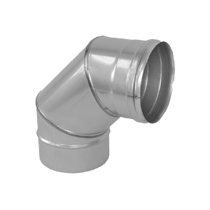 Metaloterm RVS enkelwandig bocht 87gr MEB 87