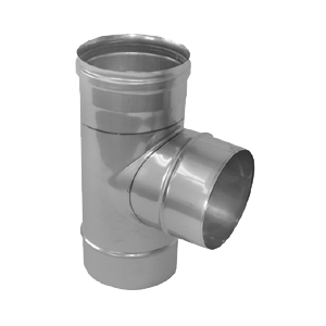 Metaloterm RVS enkelwandig T-stuk 87gr ME 87