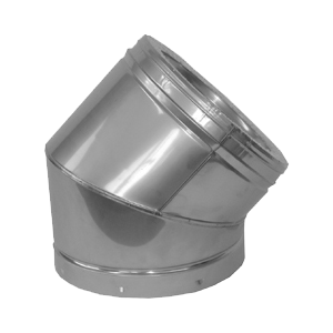 Bocht 45gr Metaloterm RVS ATB 45