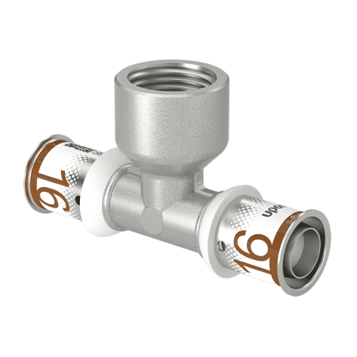 Uponor S-Press PLUS verloop T-stuk binnendraad