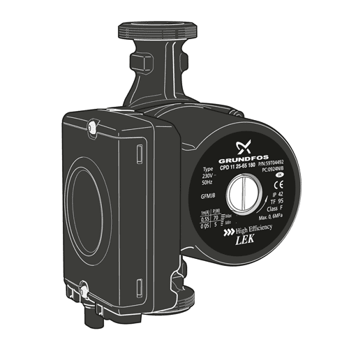 NIBE modulerende pomp CPD11-25/65