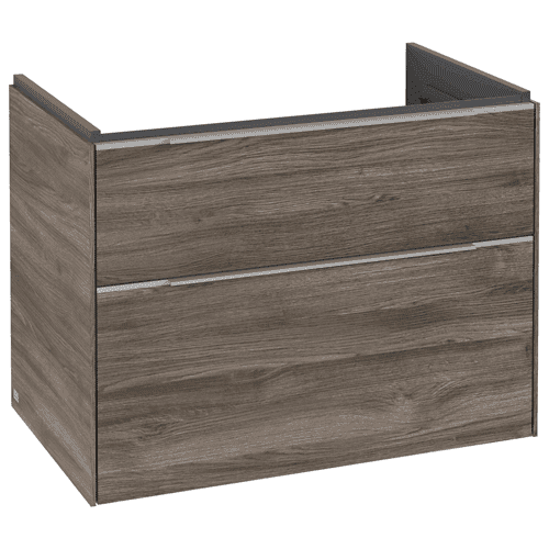 Villeroy & Boch Subway 3.0 washbasin base unit C574L, with 2 drawers and lighting