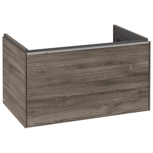 Villeroy & Boch Subway 3.0 washbasin base unit C573L, with 1 drawer and lighting
