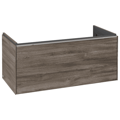 Villeroy & Boch Subway 3.0 washbasin base unit C569L, with 1 drawer and lighting