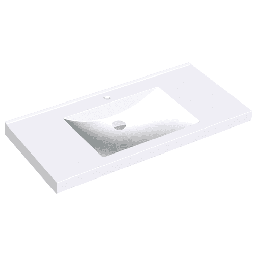 KWC Quadro wastafel, 100cm
