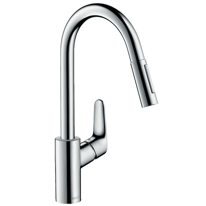 Hansgrohe Focus 240 keukenmengkraan 1-greeps, met uittrekbare vuistdouche