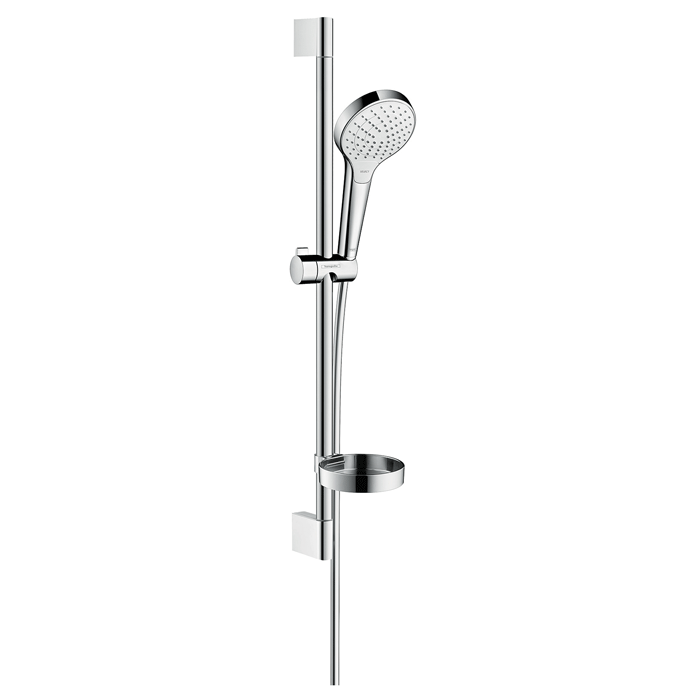 Hansgrohe Croma Select S doucheset Vario met Croma Unica glijstang en zeepschaal
