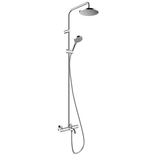 Hansgrohe Vernis Blend showerpipe 200, 1 jet met badthermostaat